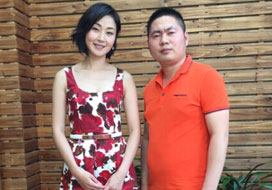 广州恒盛与明星合影